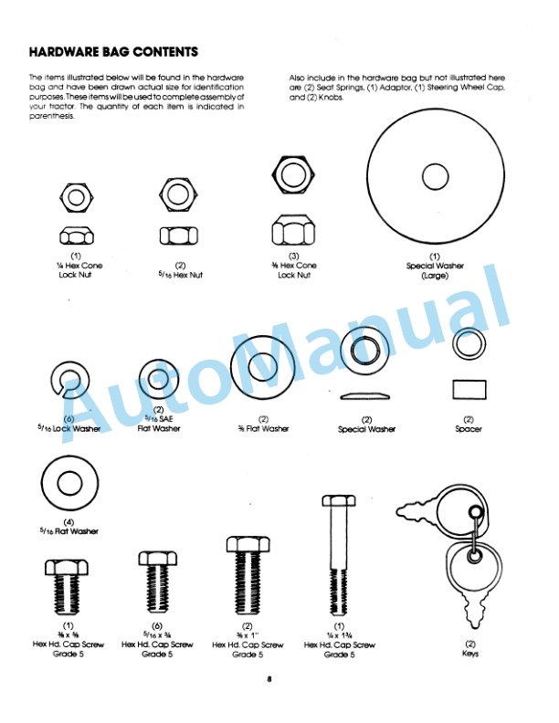 Alternative view of Ford New Holland 09GN2106, 09GN2107 LT11H Lawn Tractor Operation and Maintenance Manual 42001113