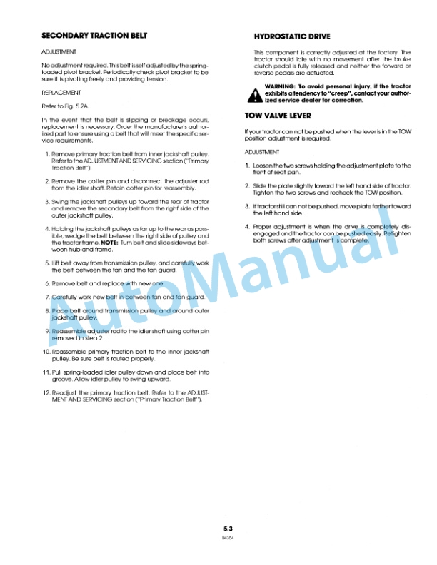 Ford New Holland 09GN2111 LGT 12H Lawn Tractor Operation and Maintenance Manual 42001212 3 Ford New Holland 09GN2111 LGT 12H Lawn Tractor Operation and Maintenance Manual 42001212 - Image 3