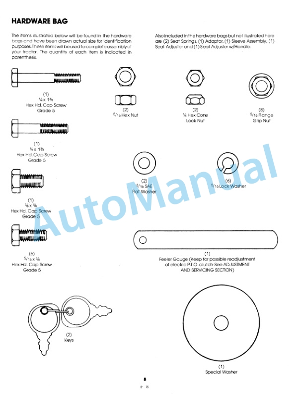 Alternative view of Ford New Holland 09GN2151 YT 16 Yard Tractor Operation and Maintenance Manual 42001610