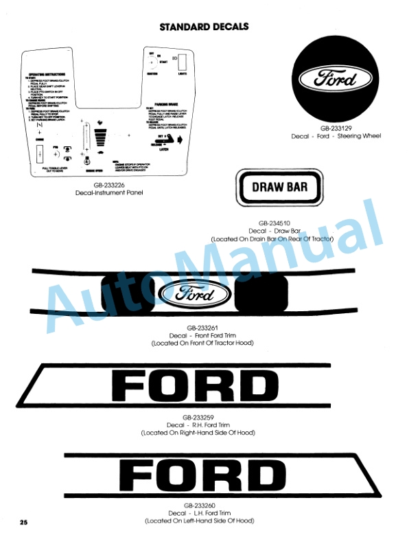 Ford New Holland 09GN2203 LGT 17 Garden Tractor Operation and Maintenance Manual 42001710 4 Ford New Holland 09GN2203 LGT 17 Garden Tractor Operation and Maintenance Manual 42001710 - Image 4