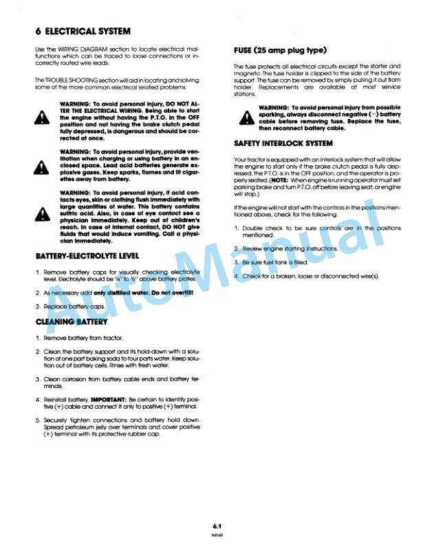 Ford New Holland 09GN2207 LGT 14 Garden Tractor Operation and Maintenance Manual 42001410 3 Ford New Holland 09GN2207 LGT 14 Garden Tractor Operation and Maintenance Manual 42001410 - Image 3
