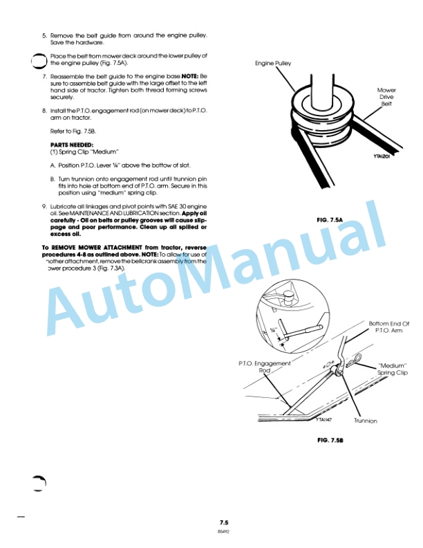 Ford New Holland 09GN3698 42in Mower Attachment Operation and Maintenance Manual 42641029 5 Ford New Holland 09GN3698 42in Mower Attachment Operation and Maintenance Manual 42641029-5