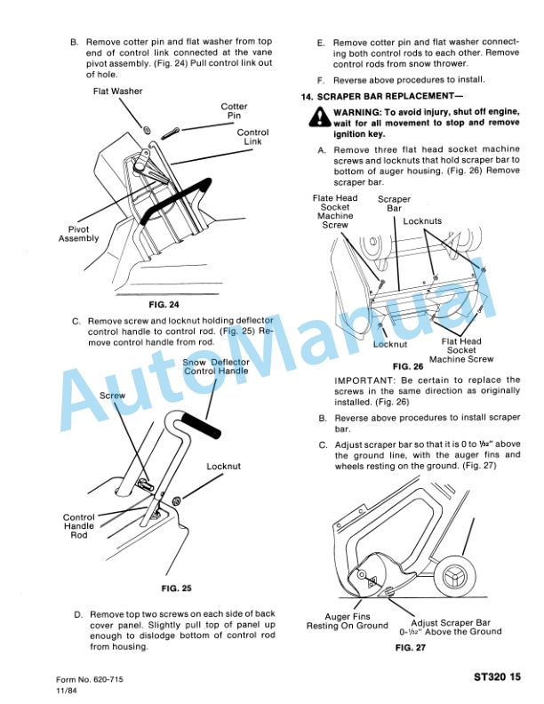 Alternative view of Ford New Holland 09GN5203, 09GN5239, 09GN5241 Snow Thrower Repair Manual 40520330