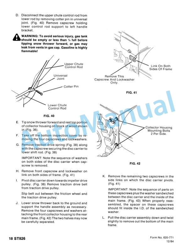 Ford New Holland 09GN5203, 09GN5239, 09GN5241 Snow Thrower Repair Manual 40520330 5 Ford New Holland 09GN5203, 09GN5239, 09GN5241 Snow Thrower Repair Manual 40520330 - Image 5