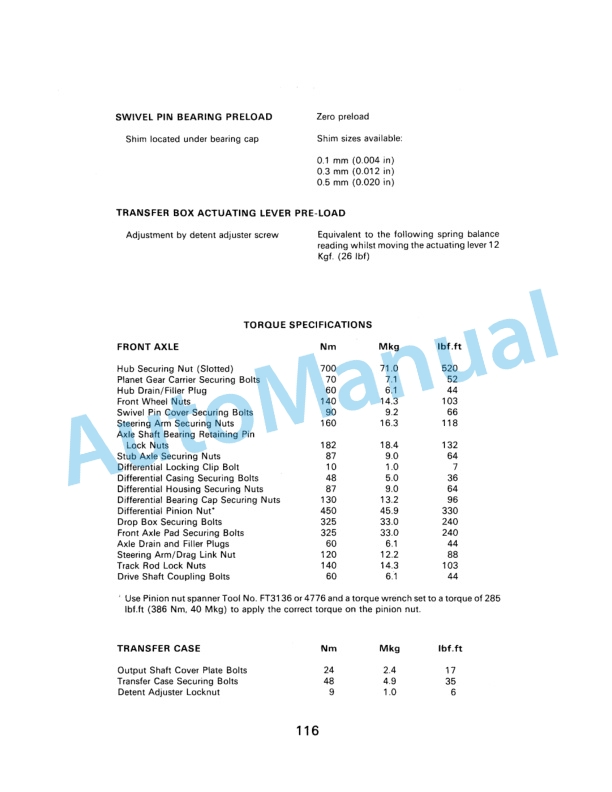Ford New Holland 10 Series Data Book Tractor Service Manual 40881017 5 Ford New Holland 10 Series Data Book Tractor Service Manual 40881017 - Image 5