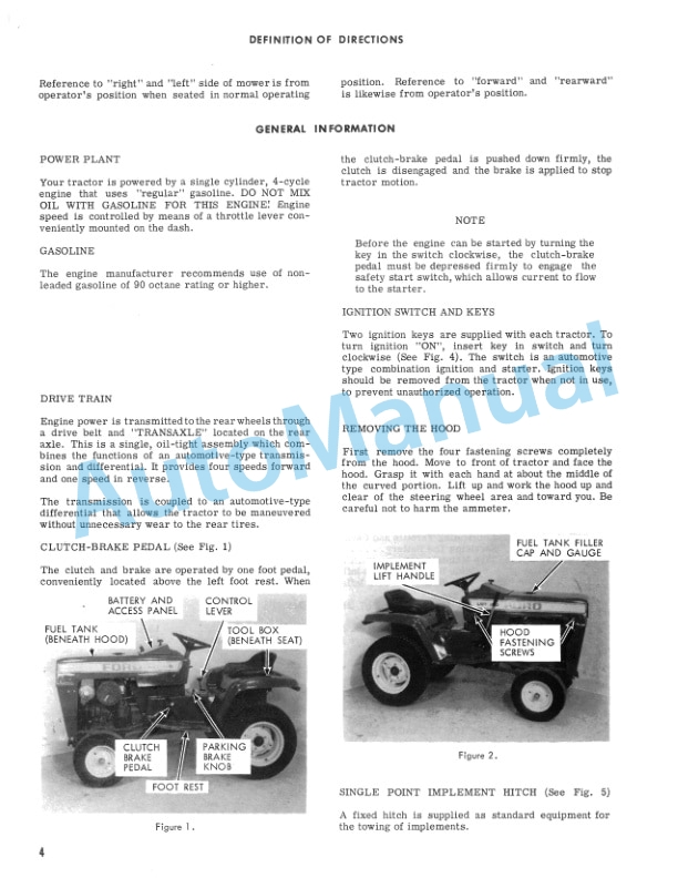 Ford New Holland 100, 120 Series Lawn and Garden Tractor Operation and Maintenance Manual 42012020 2 Ford New Holland 100, 120 Series Lawn and Garden Tractor Operation and Maintenance Manual 42012020-2