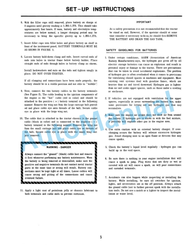 Alternative view of Ford New Holland 100 Series Lawn Tractor Operation and Maintenance Manual 42010010