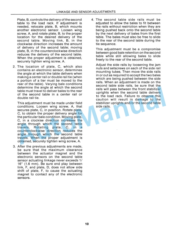 Alternative view of Ford New Holland 1075 Stackcruiser Bale Wagon Service Manual 40932101