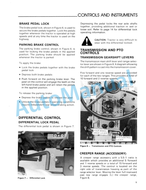 Ford New Holland 1100 Tractor Operation and Maintenance Manual 42110012 2 Ford New Holland 1100 Tractor Operation and Maintenance Manual 42110012-2