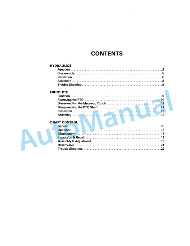 Ford New Holland 1100 Tractor Service Manual 40130040 3 Ford New Holland 1100 Tractor Service Manual 40130040 - Image 3