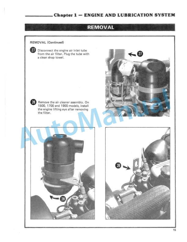 Alternative view of Ford New Holland 1200, 1300, 1500, 1700, 1900 Tractor Service Manual 40130040A