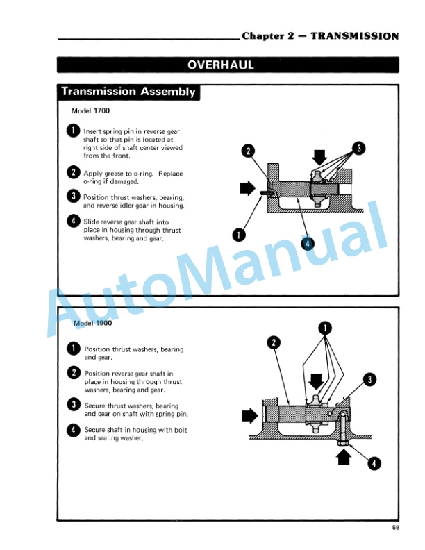 Ford New Holland 1200, 1300, 1500, 1700, 1900 Tractor Service Manual 40130040B 2 Ford New Holland 1200, 1300, 1500, 1700, 1900 Tractor Service Manual 40130040B-2
