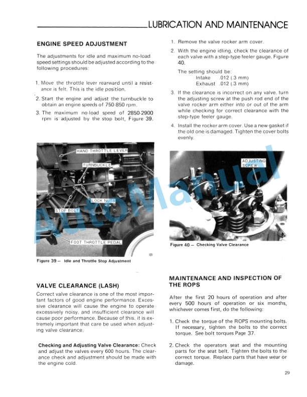 Ford New Holland 1200 Tractor Operation and Maintenance Manual 42120010 4 Ford New Holland 1200 Tractor Operation and Maintenance Manual 42120010-4