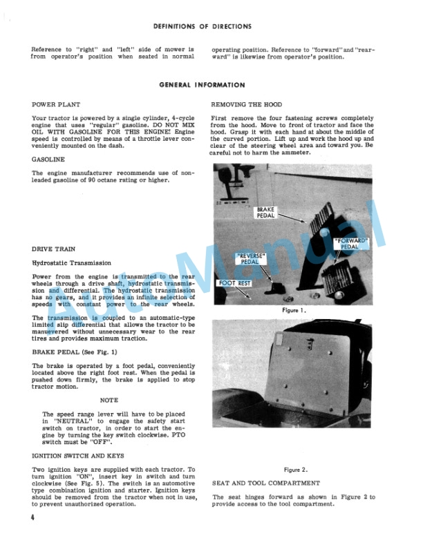 Ford New Holland 125, 145 Series Lawn and Garden Tractor Operation and Maintenance Manual 42012520 2 Ford New Holland 125, 145 Series Lawn and Garden Tractor Operation and Maintenance Manual 42012520-2