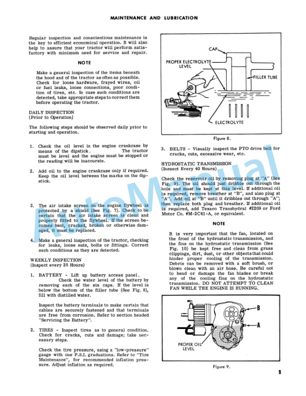 Ford New Holland 125, 145 Series Lawn and Garden Tractor Operation and Maintenance Manual 42012520 3 Ford New Holland 125, 145 Series Lawn and Garden Tractor Operation and Maintenance Manual 42012520-3