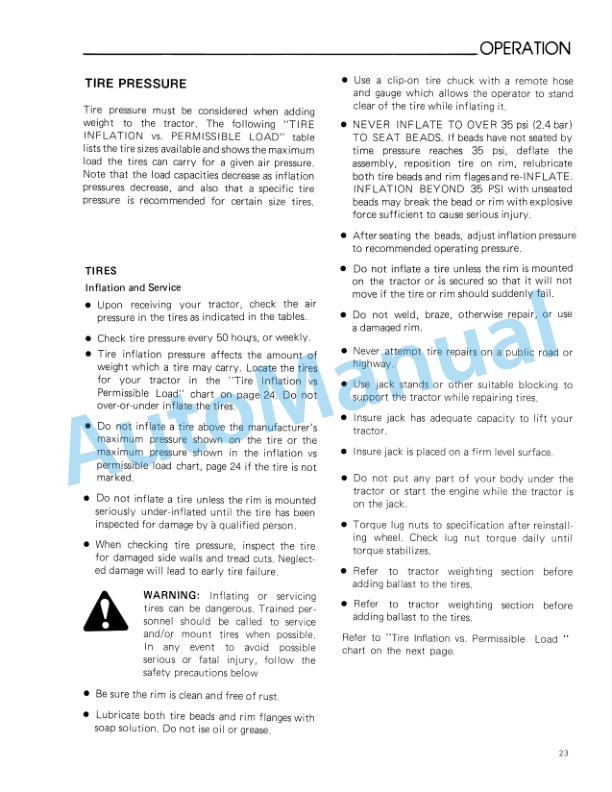 Ford New Holland 1310 Tractor Operation and Maintenance Manual 42131010 3 Ford New Holland 1310 Tractor Operation and Maintenance Manual 42131010-3