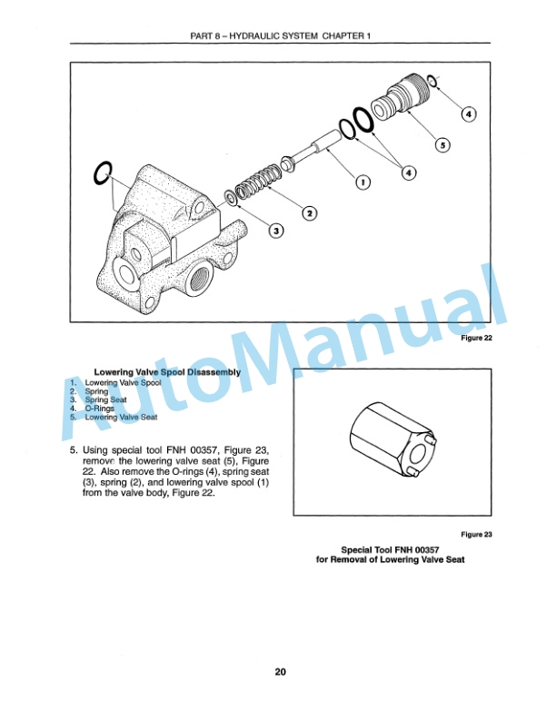 Ford New Holland 1320, 1520, 1620, 1715, 1720, 1920, 2120, 3415 Hydraulic Control Valve Tractor Service Manual 40132024 5 Ford New Holland 1320, 1520, 1620, 1715, 1720, 1920, 2120, 3415 Hydraulic Control Valve Tractor Service Manual 40132024-5