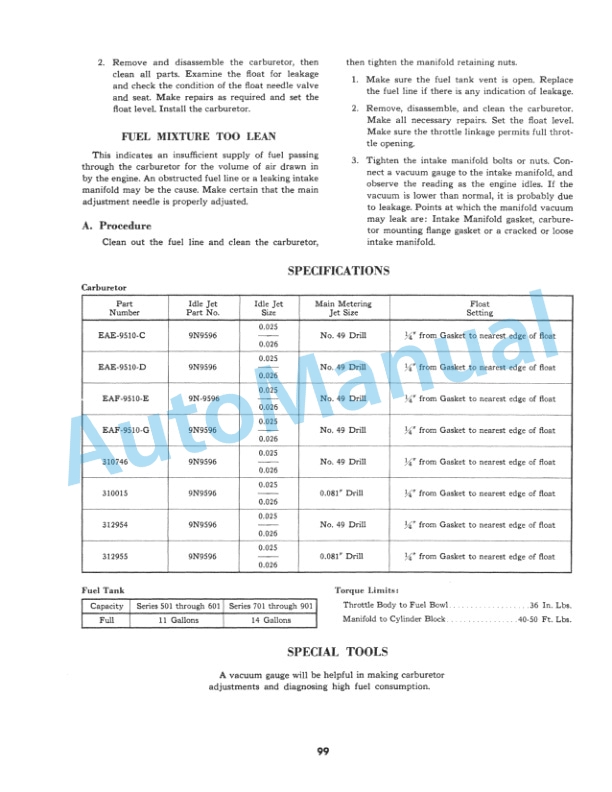 Ford New Holland 134, 172 4-Cylinder Gasoline And Diesel Engine Service Manual 40540160 5 Ford New Holland 134, 172 4-Cylinder Gasoline And Diesel Engine Service Manual 40540160-5