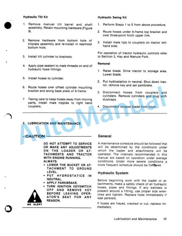 Ford New Holland 150 Tractor Attachment Operation and Maintenance Manual 43015010 4 Ford New Holland 150 Tractor Attachment Operation and Maintenance Manual 43015010-4