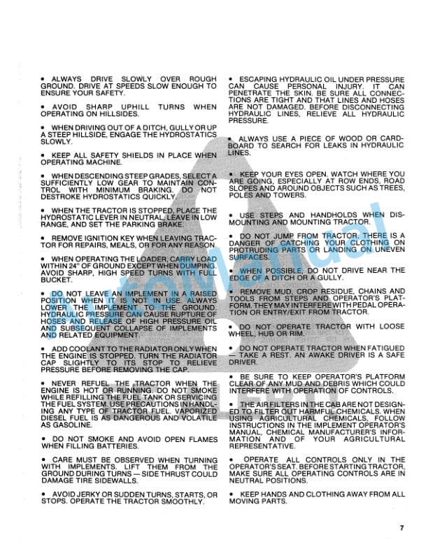 Alternative view of Ford New Holland 150 Tractor Operation and Maintenance Manual 42015001