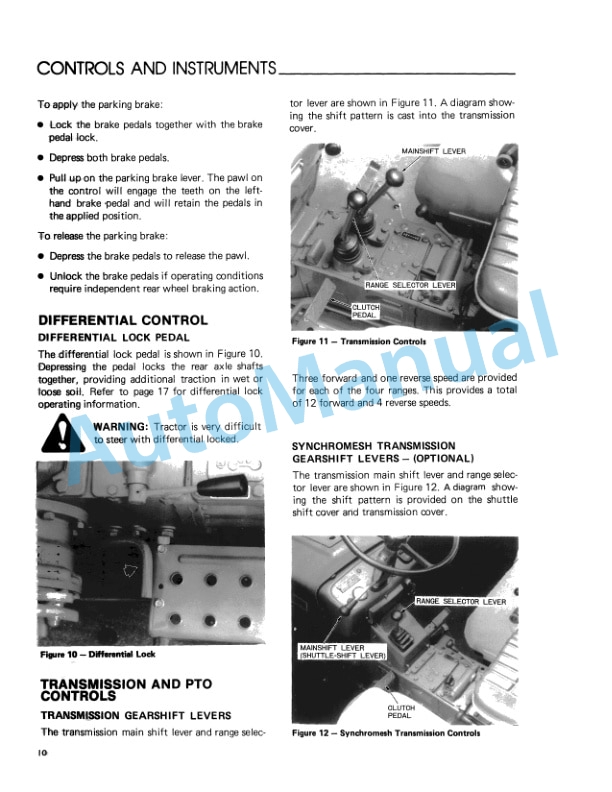 Ford New Holland 1510 Tractor Operation and Maintenance Manual 42151010 2 Ford New Holland 1510 Tractor Operation and Maintenance Manual 42151010-2