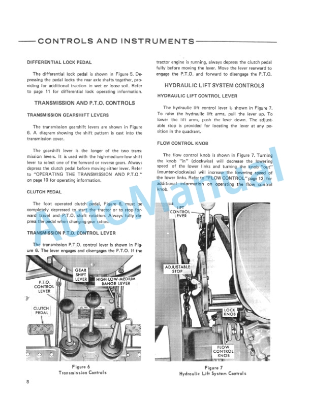 Ford New Holland 1600 Tractor Operation and Maintenance Manual 42160011 3 Ford New Holland 1600 Tractor Operation and Maintenance Manual 42160011-3