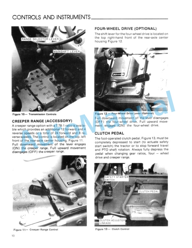 Ford New Holland 1700 Tractor Operation and Maintenance Manual 42170011 2 Ford New Holland 1700 Tractor Operation and Maintenance Manual 42170011-2