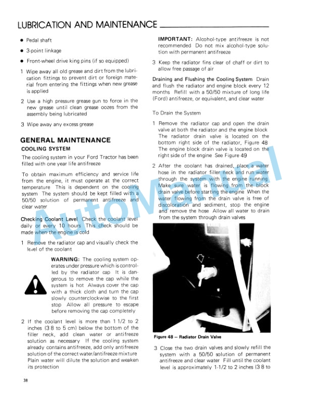 Ford New Holland 1710 Tractor Operation and Maintenance Manual 42171010 4 Ford New Holland 1710 Tractor Operation and Maintenance Manual 42171010-4