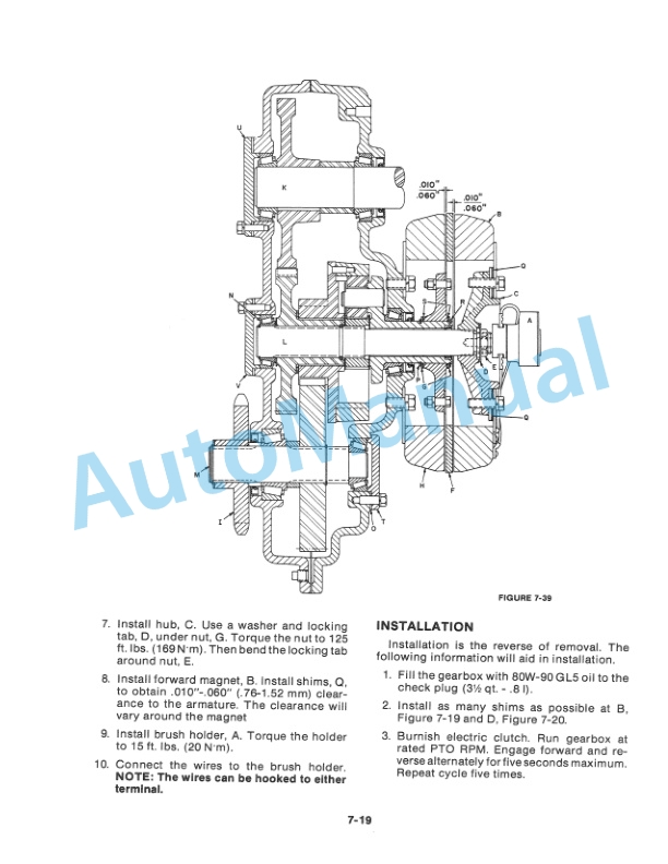 Alternative view of Ford New Holland 1900, 2100 Harvester Service Manual 40190022