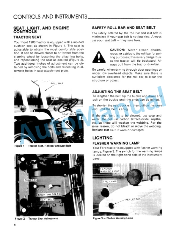 Ford New Holland 1900 Tractor Operation and Maintenance Manual 42190011 2 Ford New Holland 1900 Tractor Operation and Maintenance Manual 42190011-2