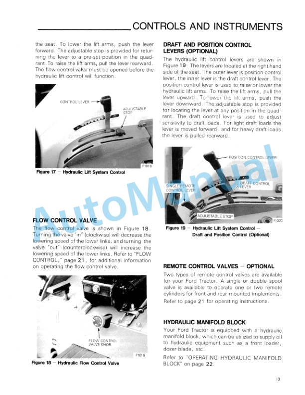 Ford New Holland 1920 Tractor Operation and Maintenance Manual 42192010 2 Ford New Holland 1920 Tractor Operation and Maintenance Manual 42192010-2