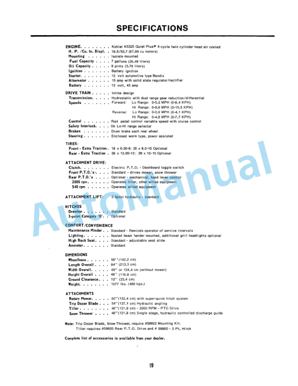 Ford New Holland 195 Series Tractor Operation and Maintenance Manual 42019510 5 Ford New Holland 195 Series Tractor Operation and Maintenance Manual 42019510 - Image 5