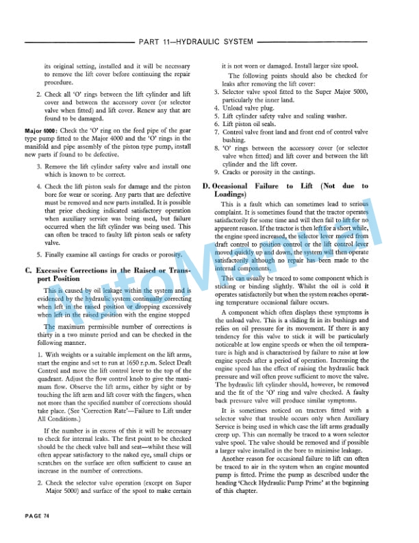 Ford New Holland 2000, 3000, 4000, 5000, 7000, 3400, 3500, 3550, 4400, 4500, 5500, 5550 Tractor Service Manual 40200050 5 Ford New Holland 2000, 3000, 4000, 5000, 7000, 3400, 3500, 3550, 4400, 4500, 5500, 5550 Tractor Service Manual 40200050 - Image 5
