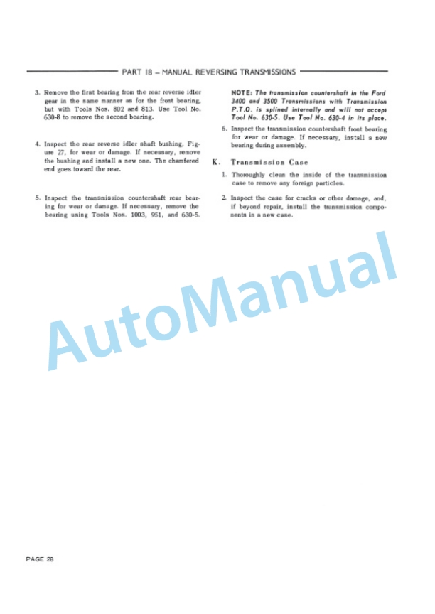 Ford New Holland 2000, 3000, 4000, 5000, 7000, 3400, 3500, 3550, 4400, 4500, 5500, 5550 Tractor Service Manual 40340070 4 Ford New Holland 2000, 3000, 4000, 5000, 7000, 3400, 3500, 3550, 4400, 4500, 5500, 5550 Tractor Service Manual 40340070-4