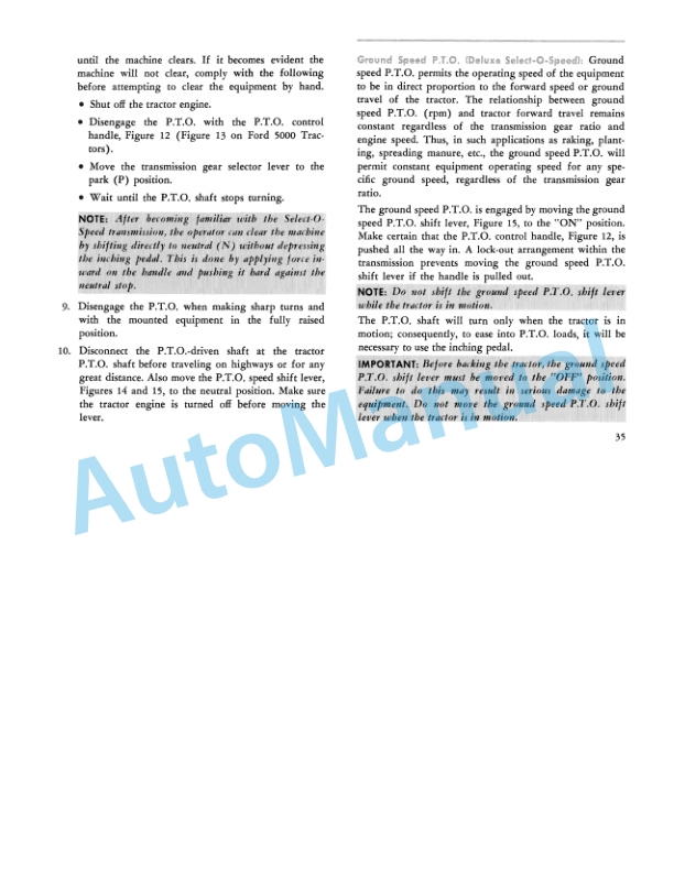 Ford New Holland 2000, 3000, 4000, 5000 All-Purpose and LCG Tractor Operation and Maintenance Manual 42200040 3 Ford New Holland 2000, 3000, 4000, 5000 All-Purpose and LCG Tractor Operation and Maintenance Manual 42200040 - Image 3