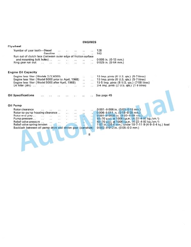 Alternative view of Ford New Holland 2000, 3000, 4000, 5000 Tractor Service Manual 40200040