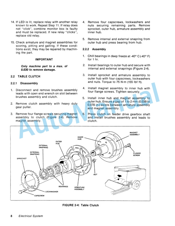 Ford New Holland 2000 Combine Tractor Service Manual 43200010 2 Ford New Holland 2000 Combine Tractor Service Manual 43200010-2