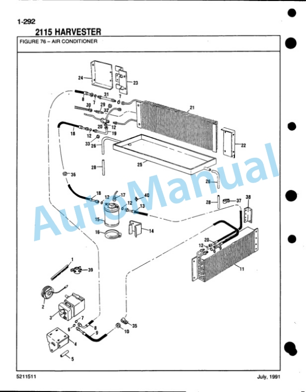 Ford New Holland 2115 Forage Harvester Service Parts Catalogue 5211511 5 Ford New Holland 2115 Forage Harvester Service Parts Catalogue 5211511-5