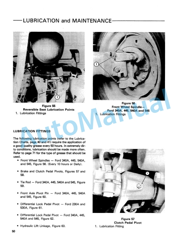 Ford New Holland 230A, 340A, 445, 530A, 540A, 545 Tractor Operation and Maintenance Manual 42023020 4 Ford New Holland 230A, 340A, 445, 530A, 540A, 545 Tractor Operation and Maintenance Manual 42023020-4