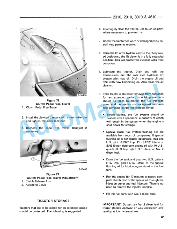 Ford New Holland 2310, 2910, 3910, 4610 Tractor Operation and Maintenance Manual 42231030-5