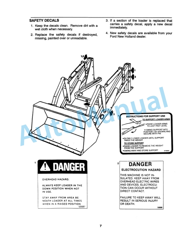 Ford New Holland 2360 Loader Operation and Maintenance Manual 43236014-3