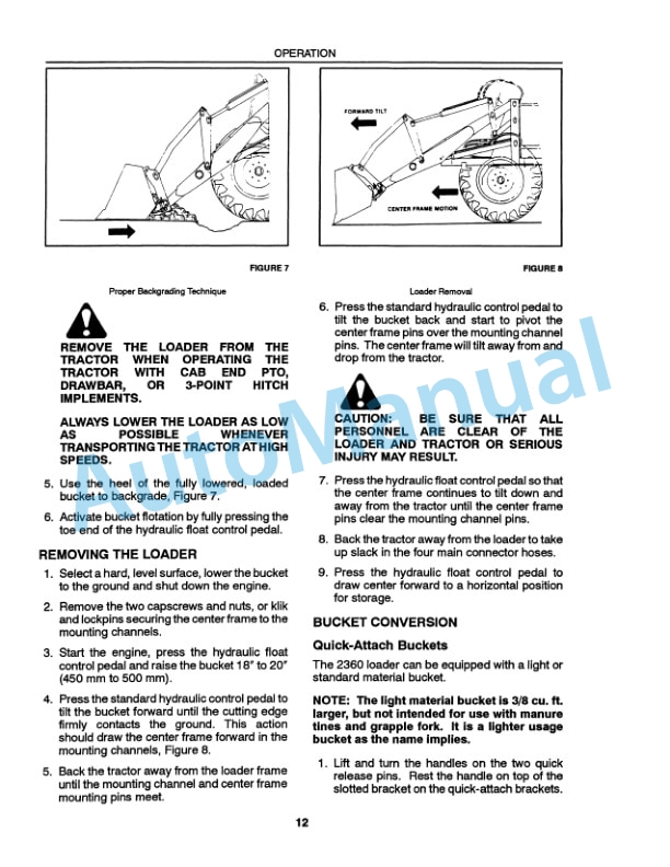 Ford New Holland 2360 Loader Operation and Maintenance Manual 43236014-4