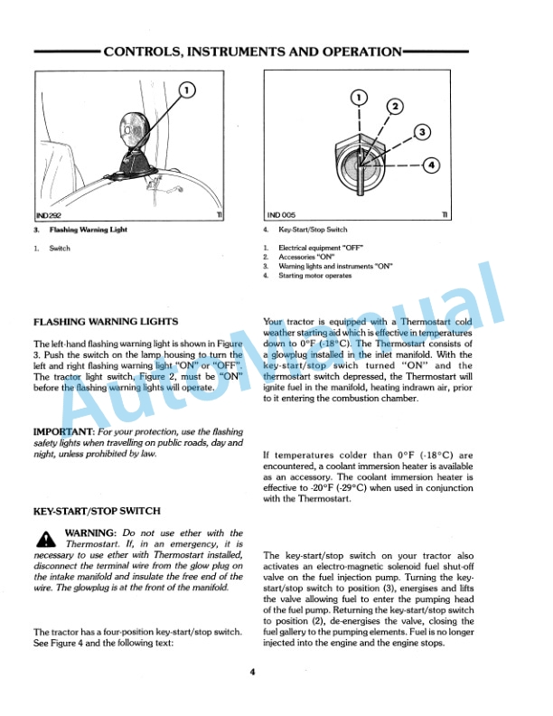 Alternative view of Ford New Holland 250C, 260C Tractor Operation and Maintenance Manual 42025020