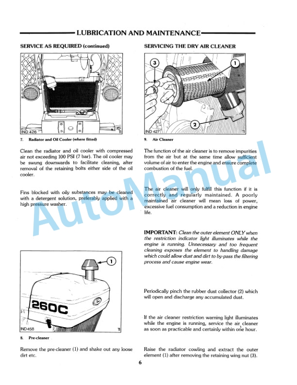 Ford New Holland 250C, 260C Tractor Operation and Maintenance Manual 42025020 4 Ford New Holland 250C, 260C Tractor Operation and Maintenance Manual 42025020 - Image 4