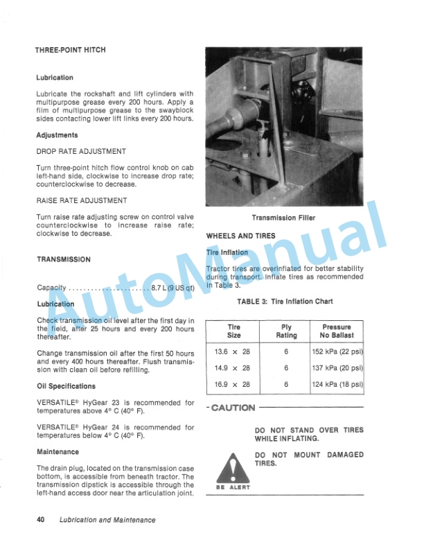 Ford New Holland 256, 276 Tractor Operation and Maintenance Manual 42025621-4
