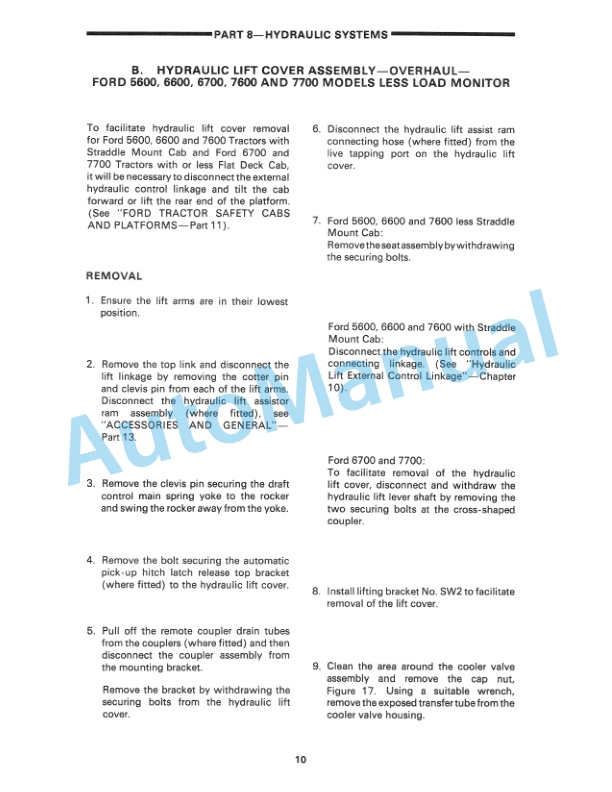 Ford New Holland 2600, 3600, 4100, 4600, 5600, 6600, 6700, 7600, 7700 Tractor Service Manual 40231090 4 Ford New Holland 2600, 3600, 4100, 4600, 5600, 6600, 6700, 7600, 7700 Tractor Service Manual 40231090 - Image 4