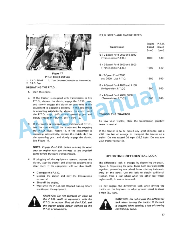 Ford New Holland 2600, 3600, 4100, 4600 Tractor Operation and Maintenance Manual 42260040 3 Ford New Holland 2600, 3600, 4100, 4600 Tractor Operation and Maintenance Manual 42260040 - Image 3