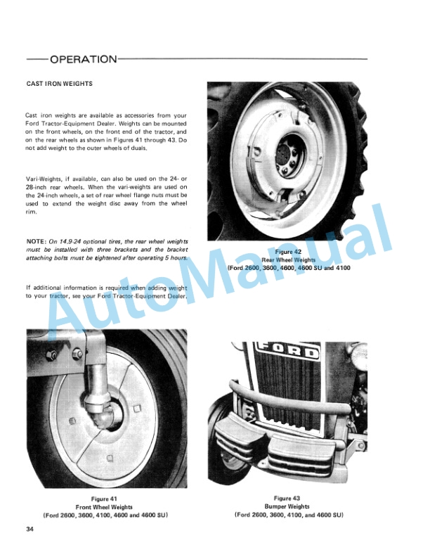 Ford New Holland 2600, 3600, 4100, 4600 Tractor Operation and Maintenance Manual 42260040 4 Ford New Holland 2600, 3600, 4100, 4600 Tractor Operation and Maintenance Manual 42260040 - Image 4