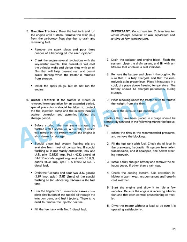 Ford New Holland 2610, 3610, 4110, 4610 10 Series Tractor Operation and Maintenance Manual 42001010 5 Ford New Holland 2610, 3610, 4110, 4610 10 Series Tractor Operation and Maintenance Manual 42001010-5