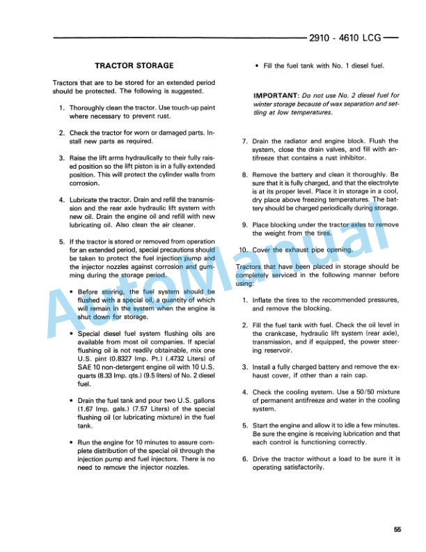 Ford New Holland 2910, 4610 LCG Tractor Operation and Maintenance Manual 42291020 5 Ford New Holland 2910, 4610 LCG Tractor Operation and Maintenance Manual 42291020-5